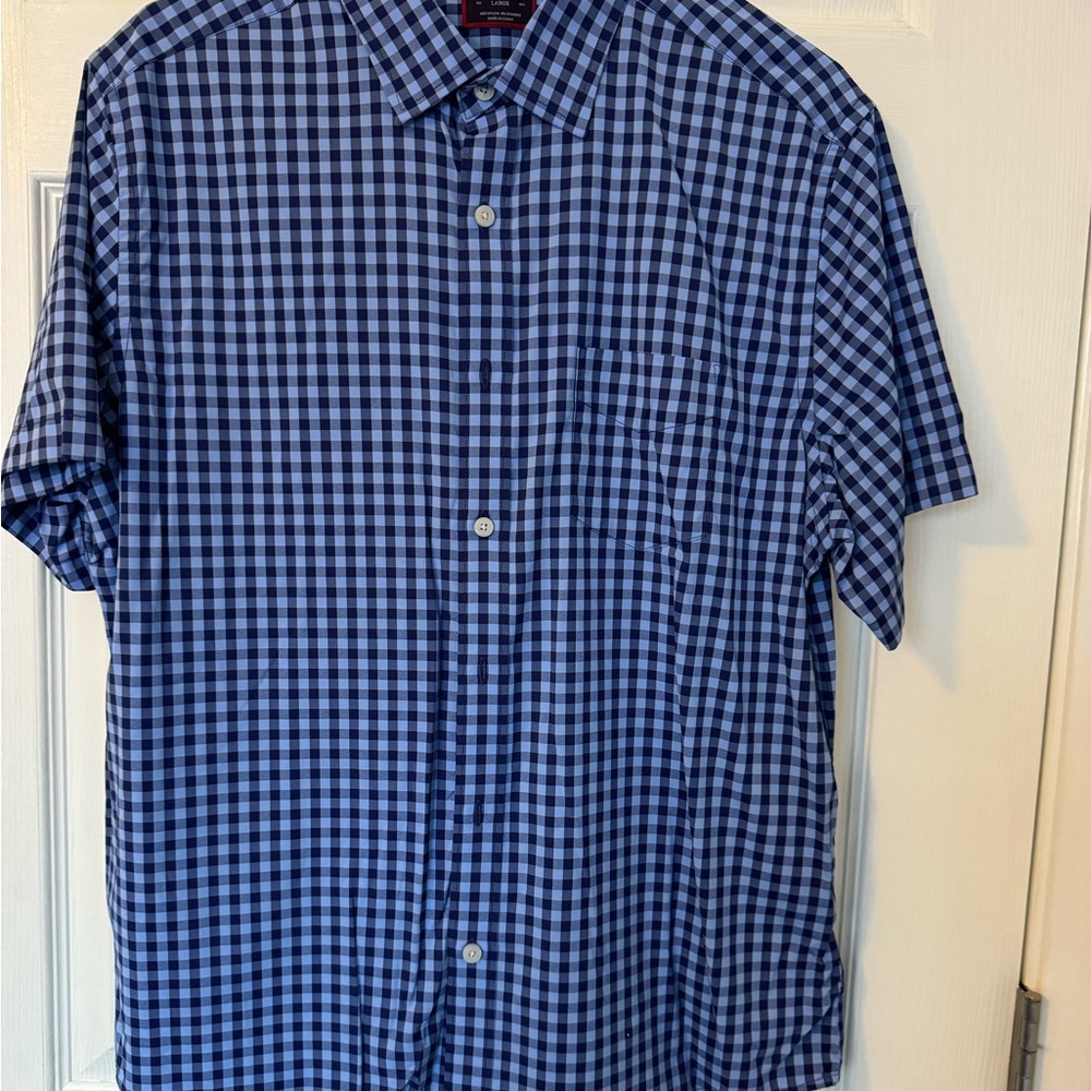 UnTuckit Navy/Light blue button down shirt - X Large